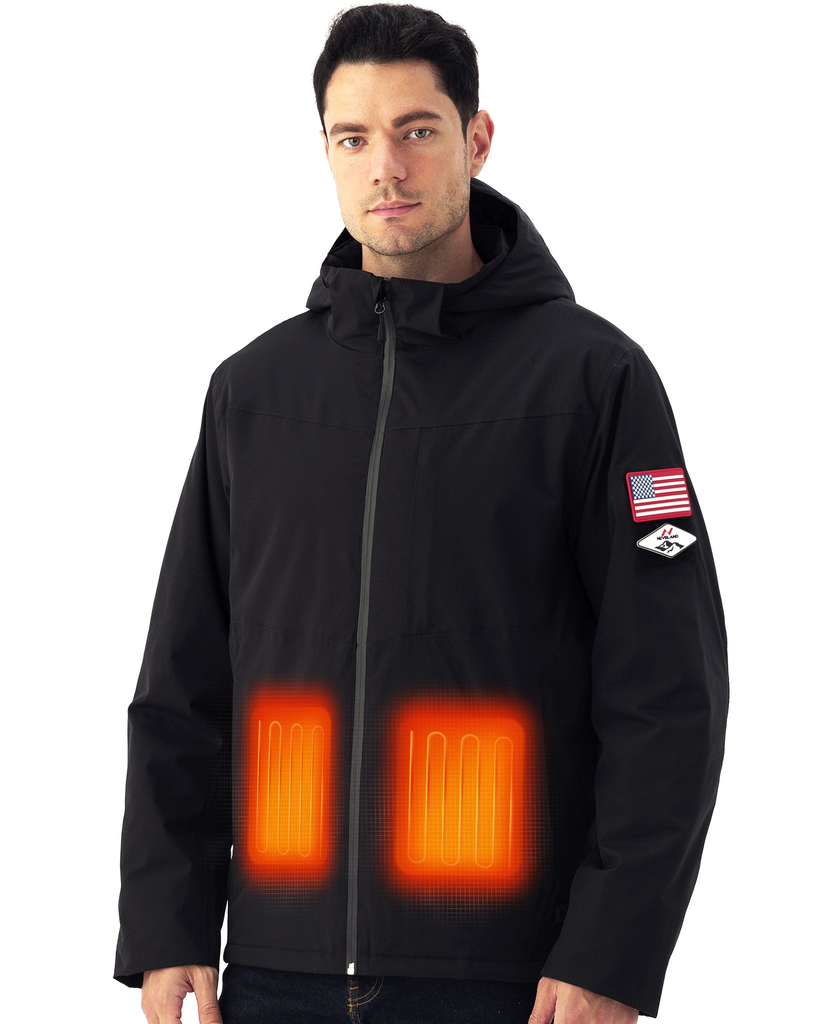 Men s Heated Jacket nevelandgear
